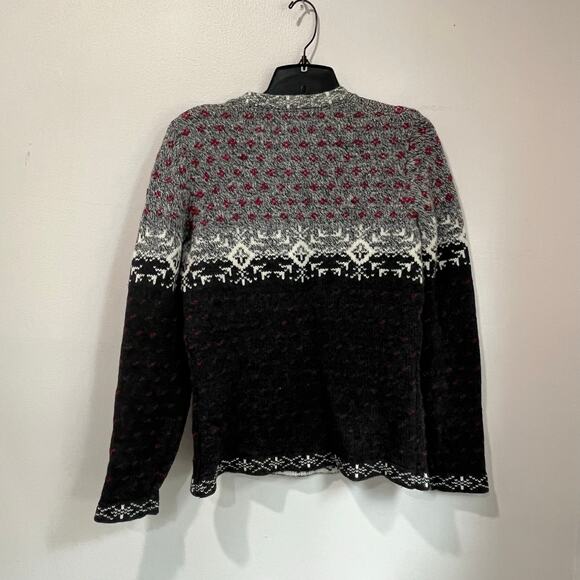 Woolrich Fair Isle Wool Blend Knit Sweater Winter Ski Size S - Picture 2 of 7